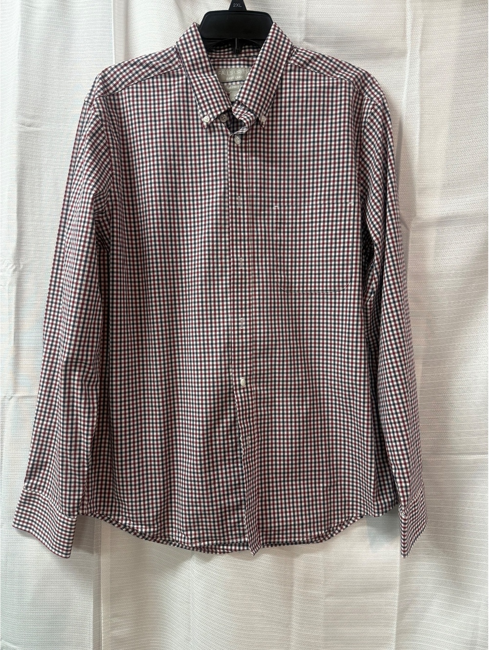 Falls Creek Easy Care Tailored Fit Men's Dress Shirt Medium